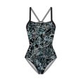 thumbnail image 1 of TYR Women's Sabal Cutoutfit One Piece Swimsuit (BLK/MULTI, 38.0), 1 of 1