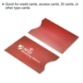 thumbnail image 4 of Uxcell Protect NFC Holder RFID Blocking Credit Card Sleeves, Wine Red 20 Pack, 4 of 5