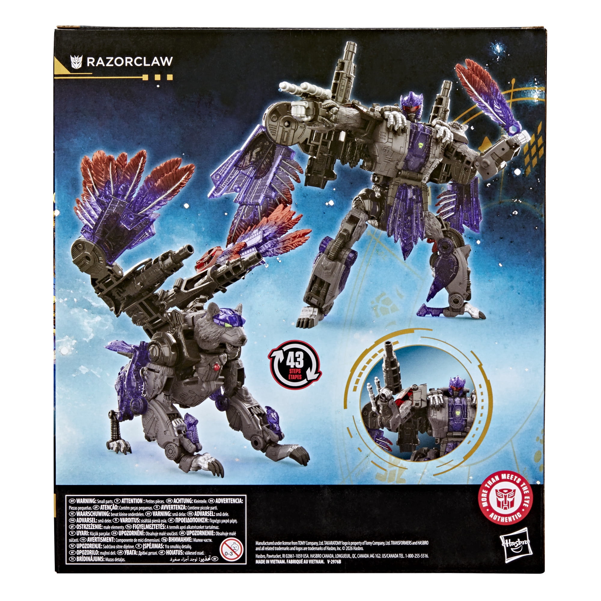 Transformers Toys Age of the Primes Razorclaw 7.5" Action Figure, 8+