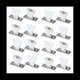 thumbnail image 1 of Mecanismo de Bloqueo de Cable de 16 Piezas para Soporte de PláStico Blanco y Acero Inoxidable Giratorio de 3 LíNeas para Persianas Romanas, 1 of 1