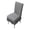 Dark Gray, variant on Ruffled Dining Seat Slipcover with Integrated Cushion and Backrest, 1 Piece Elegant Coral Sea Pattern Skirted Chair Protector for Home Kitchen Decor