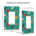 thumbnail image 3 of Haiem Hens And Rooster Pattern Decorative Wall Plates, 1-Gang 5.0" x3.0", Unbreakable Thermoplastic Faceplate Cover for Decorator Receptacle Outlet & Switch-Style U, 3 of 6