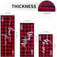 thumbnail image 5 of Kitchen Rugs Sets of 3 Non Slip Washable Buffalo Plaid Kitchen Mats Set for Christmas Valentine''s Day Home Floor Decorations Red and Black Plaid, 5 of 6