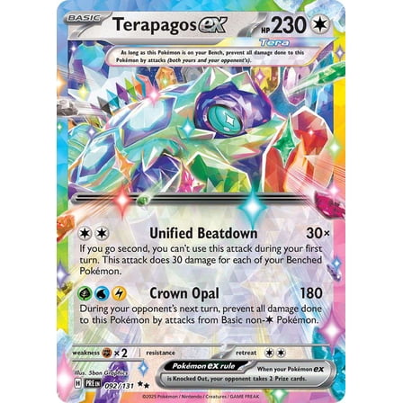 Pokemon Prismatic Evolutions Double Rare Terapagos ex #92