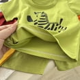 thumbnail image 7 of Toddler Boy First Day of School Outfit Short Sleeve Tops and Shorts Set Back to School Clothes 6-12 Months 12-24 Months 2t 3t 4t 5t 6t 7t 8t 9t Children 6-7 Years, 7 of 7