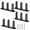 Black, variant on Durability Metal Reinforced Cabinet Track System Universals For Screw Mounted Side Wall Door Easyly Installation