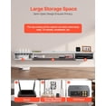 thumbnail image 3 of White Floating TV Stand 70 in, Wall Mount Media Console with Storage Cabinet & Cable Management, Modern Entertainment Center for Living Room, 3 of 10