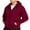 Red, variant on SPEEDRUN Hoodies for Men Zip Up Sweashirts Fleece Sherpa Lined Winter Wool Heavyweight Jacket Black L