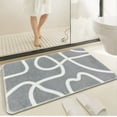 thumbnail image 6 of Grrvtrz Bathroom Rugs Soft Absorbent Microfiber Bath Rugs Shaped Toilet Rug Non Slip Bath Carpet Mat for Bathroom,Bathroom Decor,Bathroom Accessories, 6 of 6