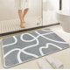 thumbnail image 4 of Alfombras para baño, Microfibra absorbente suave, Alfombra para inodoro moldeada, Alfombra de baño antideslizante, Felpudo corto absorbente de agua, Felpudo antideslizante D, 4 of 6