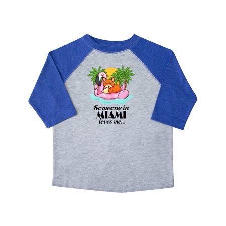 

Inktastic Someone in Miami Loves Me Gift Toddler Boy or Toddler Girl T-Shirt