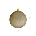 thumbnail image 5 of Northlight 16ct Shatterproof 4-Finish Christmas Ball Tree Ornament Set 3” - Gold, 5 of 9