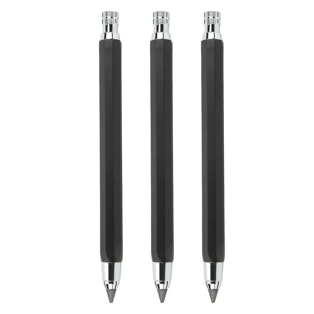 Pack 5.6mm Mechanical Carpenter Pencils Scribing Tool Marker for Woodworking Black