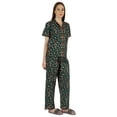 thumbnail image 2 of Inkmeso WoMen's Classic Short Sleeve Shirt and Pajama Pants Loungewear 2 Pc PJ Sleep Set, 2 of 7