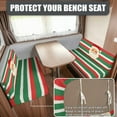 thumbnail image 2 of XYZCANDO Father Christmas RV Dinette Cushion Covers Universal Camper Accessories Washable Bench Cushion Sofa Slip Covers for 2 Seat Cushion Couch Loveseat Sofa Chair Cover, 2 of 7