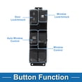 thumbnail image 3 of Interruptor de ventana eléctrica Unique Bargains No. 935704X000 para el lado del conductor delantero para Kia K2 Rio 3 2011-2017 Negro, 3 of 7