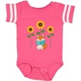 thumbnail image 3 of Inktastic Reading Book Lover Sunflower Fox Boys or Girls Baby Bodysuit, 3 of 5