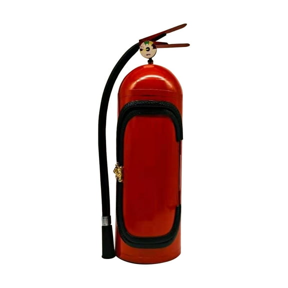 Moocorvic Fire Extinguisher Mini Bar Handmade Metal Mini Bar For Whiskey Lovers, Creative Fire Extinguisher Shape Wine Storage System Quirky Gifts For Men