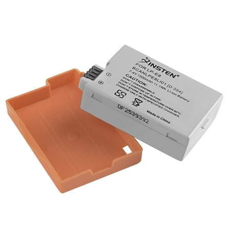 2-Pack Canon Battery 7.4V 1500mAh LP-E8 LPE8 Equivalent Replacement Battery for Canon EOS Digital Rebel T2i T3i T4i / EOS 550D 600D 650D 700D/ Kiss X5 X6i by Insten