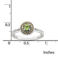 thumbnail image 2 of Stackable Expressions Sterling Silver and 14 Karat Yellow Gold Accent Peridot Ring, 2 of 6
