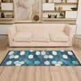 thumbnail image 2 of Yayeee Runner Rug for Bedroom 2'x6' Machine Washable Hallway Non Slip Mat, Dark Blue Hexagon Patterns, 2 of 8