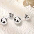 thumbnail image 4 of DESIGNICE 10Pcs Stud Earrings for Women,Bare Feel Flat Back Stud Earrings,Irritation-Free Stud Earrings for Women Hypoallergenic,Steel, 4 of 4