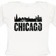 thumbnail image 4 of Inktastic Chicago Skyline Grunge Boys or Girls Long Sleeve Baby Bodysuit, 4 of 5
