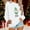 White, variant on Women Christmas Print Sweatshirt Casual Christmas T Shirts Top Green L