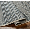 thumbnail image 5 of BoutiqueRugs Geoff Moroccan Geometric Zig Zag Area Rug - Southwestern Trellis Carpet for Living Room, Patio, Terrace - Outdoor Safe - Blue, Navy, Gray - 8'10" x 12' (9x12), 5 of 8