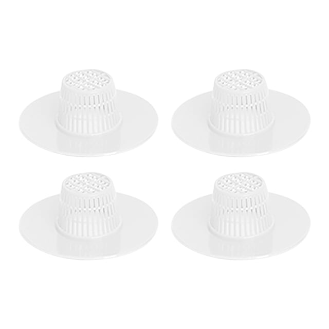 Tapón de plástico para desagüe del baño, colador, escurridor, blanco, 4 piezas