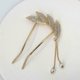 thumbnail image 4 of Pinza para el pelo en forma de U para mujer, accesorio para el pelo Vintage, horquilla perezosa con diamantes de imitación JAMW Sencillez, 4 of 5