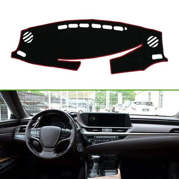 Unique Bargains Dashboard Cover for Lexus ES350 ES300h 2013-2018 Non-Slip Front Dash Cover Mat Polyester Silicone