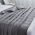 thumbnail image 2 of Dream Theory 100% Cotton Machine Washable Weighted Blanket 20 lb, 86 x 92 inches, Gray, Adult, 2 of 3