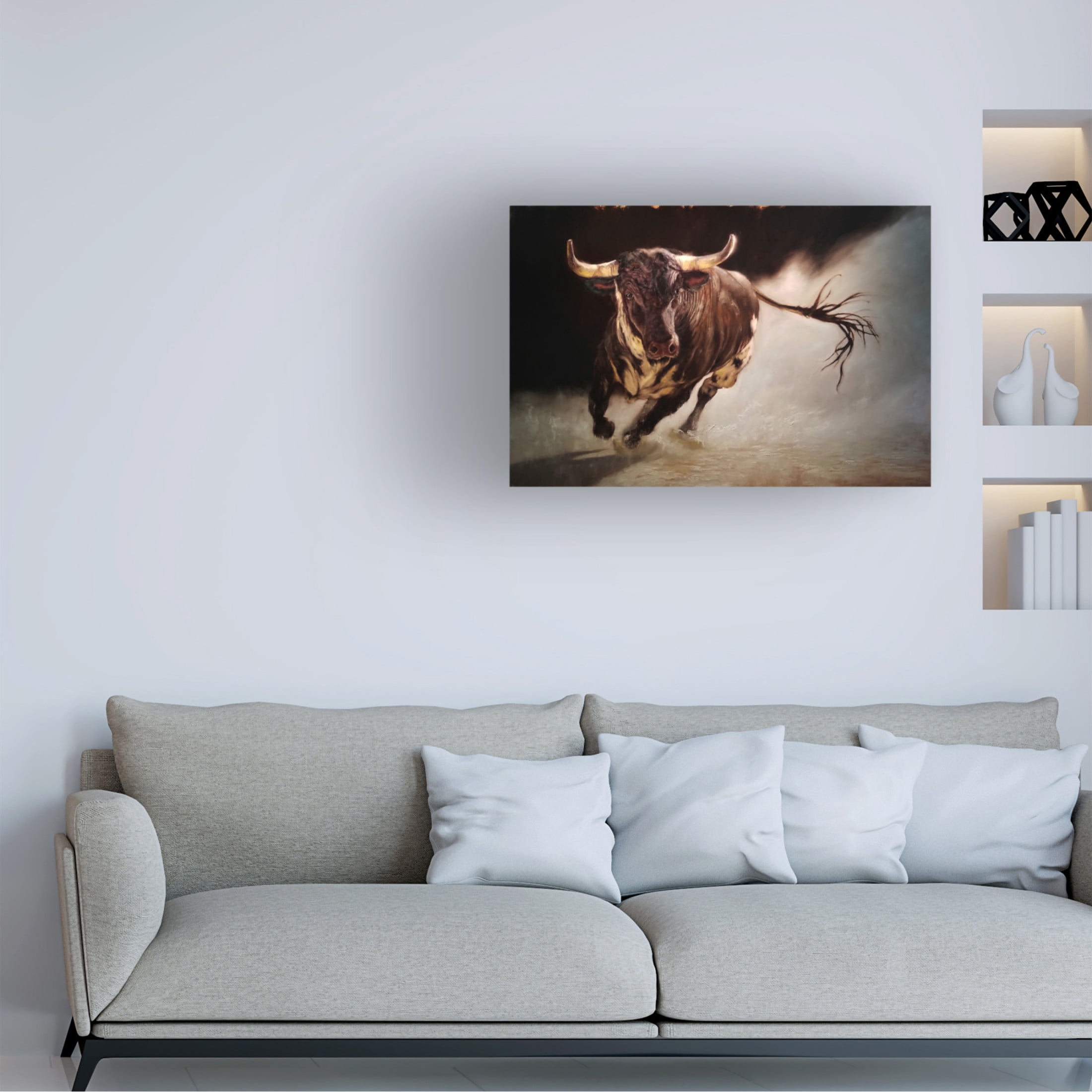 Canvas Wall Art - Lucia Heffernan 'El Toro 2' Wall Art for Living Room, Bedroom, or Office Décor by Trademark Fine Art - 24 x 16 Inches