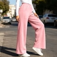 thumbnail image 2 of Girls Sweatpants Straight Leg Joggers School Uniform Pants for Girls Kids Pink Athletic Clothes 12-13 Years, 2 of 8