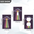 thumbnail image 7 of Yayeee Blank Wall Plate Cover 1-Gang 4.5"x2.7" Home Unused Decorative Outlet, Colorful UFO, 7 of 7