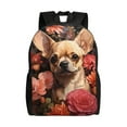 thumbnail image 1 of Easygdp Vintage Red Flower Chihuahua Mochila Versátil y Elegante: Comodidad, Almacenaje y Durabilidad para la Universidad, Trabajo, Viajes y Uso Diario, 1 of 8