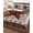 Brown Red, variant on Twin XL Quilt Bedding Set, Texas Star Vintage Reversible Summer Quilt 3 Pieces, Red Berry Retro Art Farmhouse Lightweight Bedspreads Coverlets with 2 Pillow Shams for All Seasons