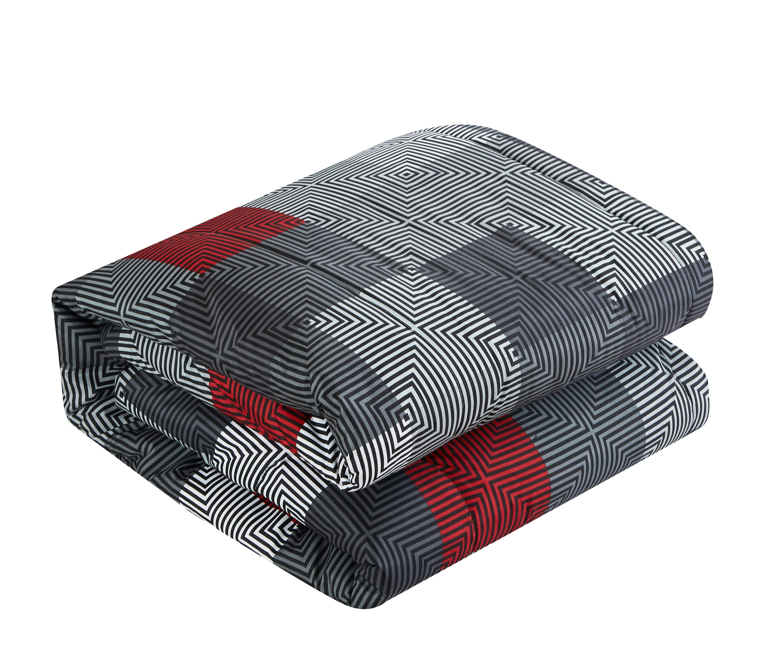 American Original Geo Blocks Bed in a Bag Bedding Comforter Set, Twin