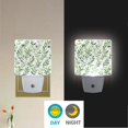 thumbnail image 2 of Yayeee LED Plug in Night Light for The Home with Auto Dusk to Dawn Light Sensors, 2 Pack, Green Leafy Pattern., 2 of 6