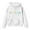 White, variant on Girls' Long Sleeve Hoodies New Girls Oversized Hoodie Casual Print Hooded Sweatshirt for Kids and Girls Fall Winter Drawstring Pullover Tops with Pocket New Black 7 Years