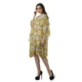 thumbnail image 4 of Moomaya Robe Mi-Longue de Plage en Georgette Courte pour Femmes, Caftan de Plage, Paréo de Bikini, 4 of 4
