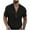 Black^, variant on Jjayotai George Shirts for Men Button Down, Men Solid Color Casual Loose Short Sleeve Turndown Collar Shirts with Pocket, Classic Tees for Men