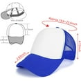 thumbnail image 6 of LYHLYA 2 pcs Sublimation Blank Caps Unisex Adult Polyester Mesh Cap Trucker Cap with Adjustable Snapback, 6 of 7