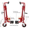 thumbnail image 2 of 1 PCS 15.24cm/6in Manual Furniture Move Tool, Heavy Duty Moving Tool Set, Furniture Handling Tool(Red), Max. Overall Load Capacity: 589.67kg/1300lbs, 2 of 7