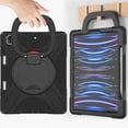 thumbnail image 5 of For iPad Pro 12.9 inch 2022/2021/2020/2018 Case, 360 Rotatable Handle Stand, Shoulder Strap, Drop-Proof Design, Black, 5 of 7
