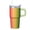 Texture-186, variant on 20oz Stainless Steel Travel Tumbler with Handle & Straw, Geometric Textured Design, Double Wall Insulated Leak-Proof