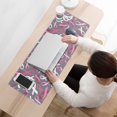 thumbnail image 3 of Long Mouse Pads for Desk,Pink Breast Cancer Desk Mats on Top Of Desks, Desk Mouse Pad Extra Large with 3mm Non-Slip Base and Stitched Edge for Gaming,Office,Work,Home 31.5x11.8in, 3 of 5