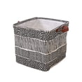 thumbnail image 4 of Tuvgenk 12.6*12.6*12.6in Dirty Laundry Basket Folding Handles Gray Storage Basket Bedroom Carry Cloth Storage Bin, 4 of 5