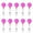 B, variant on KIHOUT 10Pc Retractable Badge Holder Badge Holder Scroll ID Card Holder 10 Colors